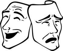 Teatro Maschere-teatro-gioia-tristezza-commedia-dramma-doppia-faccia-attore-recitazione-arti-sceniche-dizione